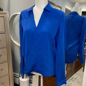 Michael kors cobalt blue blouse